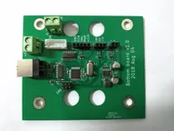 Matching bottom board with USB connector, motor-control headers, and large mounting holes Matching bottom board with USB connector, motor-control headers, and large mounting holes